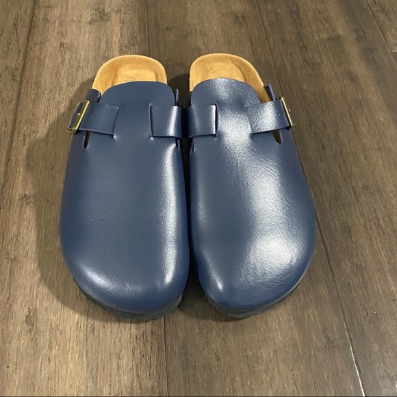 Seranoma- Women’s Navy Blue Clog Shoes - Picture 2 of 8